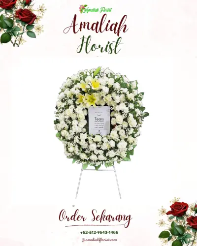 Krans Bunga Duka Cita di Sumberjaya