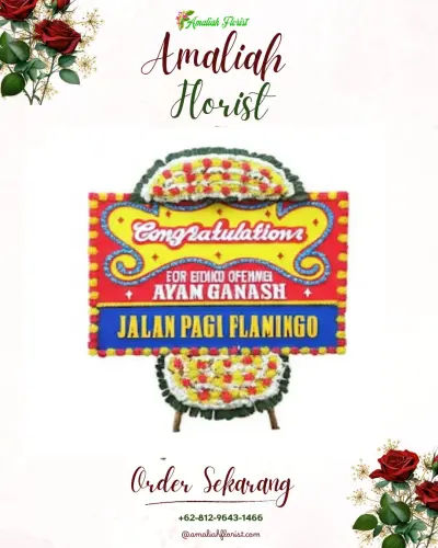 Bunga Papan Congratulation di Sumberjaya